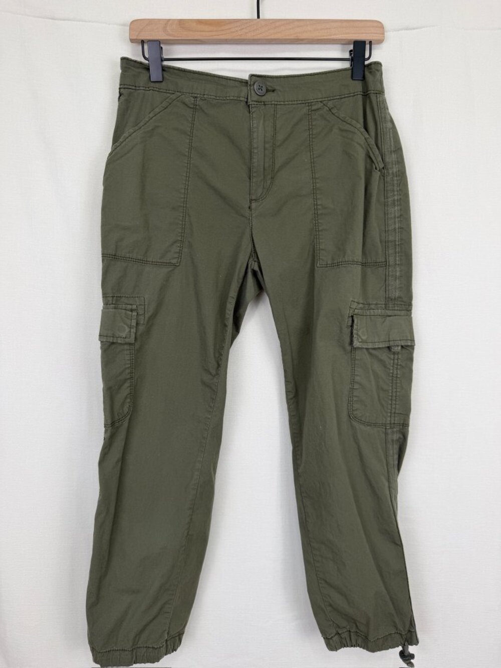 Social Standard by Sanctuary Olive Green Cargo Bungee Cord Pants Medium